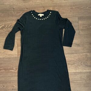 MICHAEL Michael Kors Black Dress with Gold Accents
